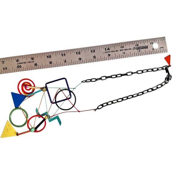 Eve Kaplin “Concentration” Kinetic Enamel Necklace - Picture 8 of 8